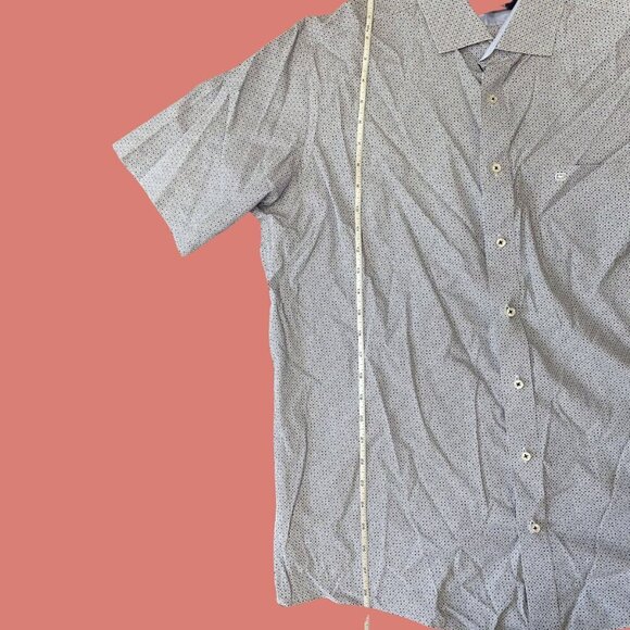 Casa Moda Premium Edition Light Blue Patterned Shirt | Size 44 (XL Fit) - Picture 7 of 10